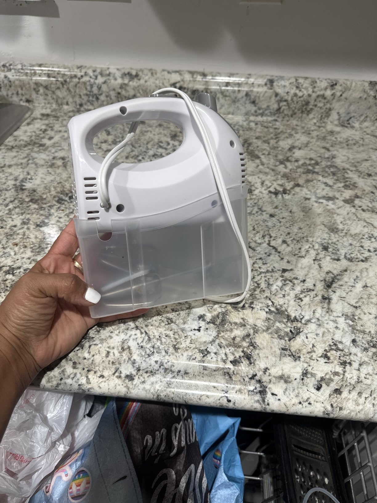OVENTE 5-Speed Electric Hand Mixer with Storage Case, 150W, Black HM151B | Stainless Steel Whisks, Compact Portable Design, Lightweight Handheld Mixer for Baking & Cooking customer photo 2