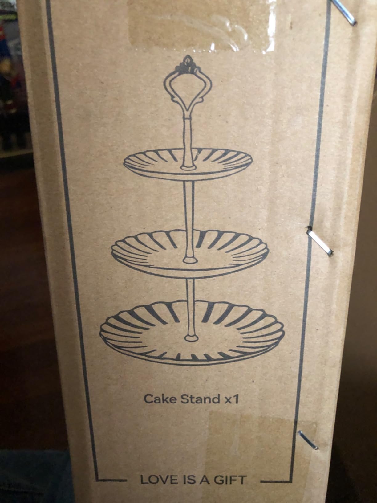 Sweejar 3 Tier Ceramic Cake Stand Wedding, Dessert Cupcake Stand for Tea Party Serving Platter (White) customer photo 2