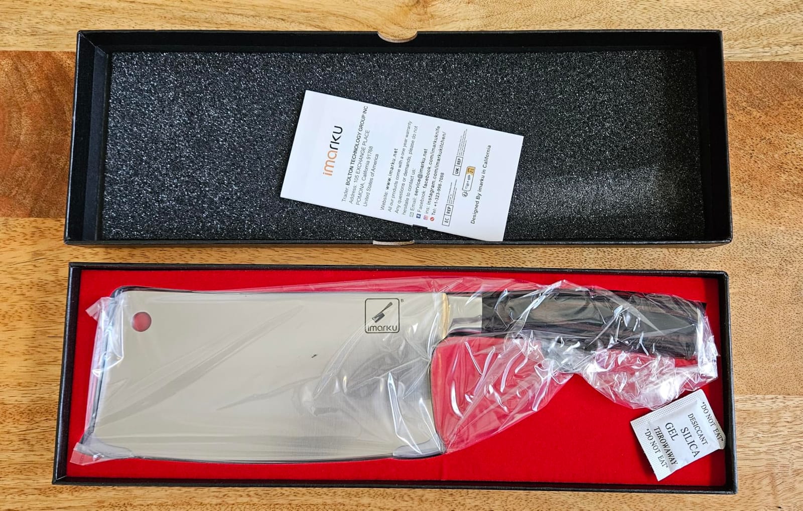 imarku Cleaver Knife 7 Inch, Japanese High Carbon Stainless Steel Chopper | Ultra Sharp for Meat and Vegetable, Multifunction Cooking Knife for Home and Restaurant, Ergonomic Pakkawood Handle, Ideal Gift customer photo 1