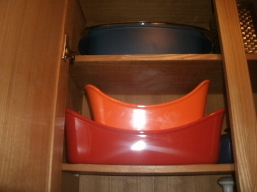 Rachael Ray Solid Glaze Ceramics Bakeware / Lasagna Pan / Baker, Rectangle - 9 Inch x 12 Inch, Red customer photo 2