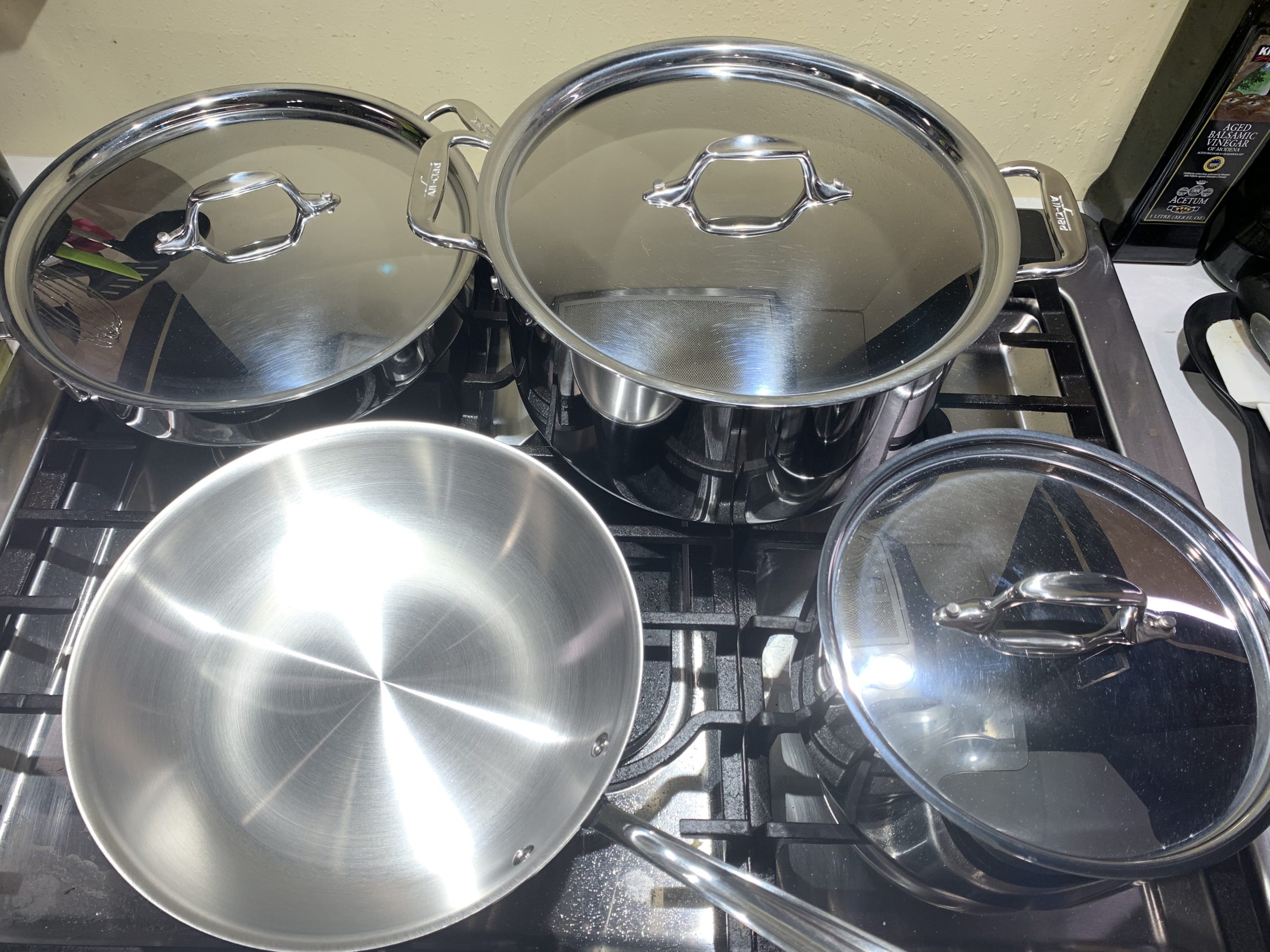 All-Clad D3 Stainless Steel 7 Piece Cookware Set- Made in USA- Includes Frying Pans, Saucepan, Sautepan, Stockpot - Professional Grade -Oven Safe & Induction Compatible customer photo 2