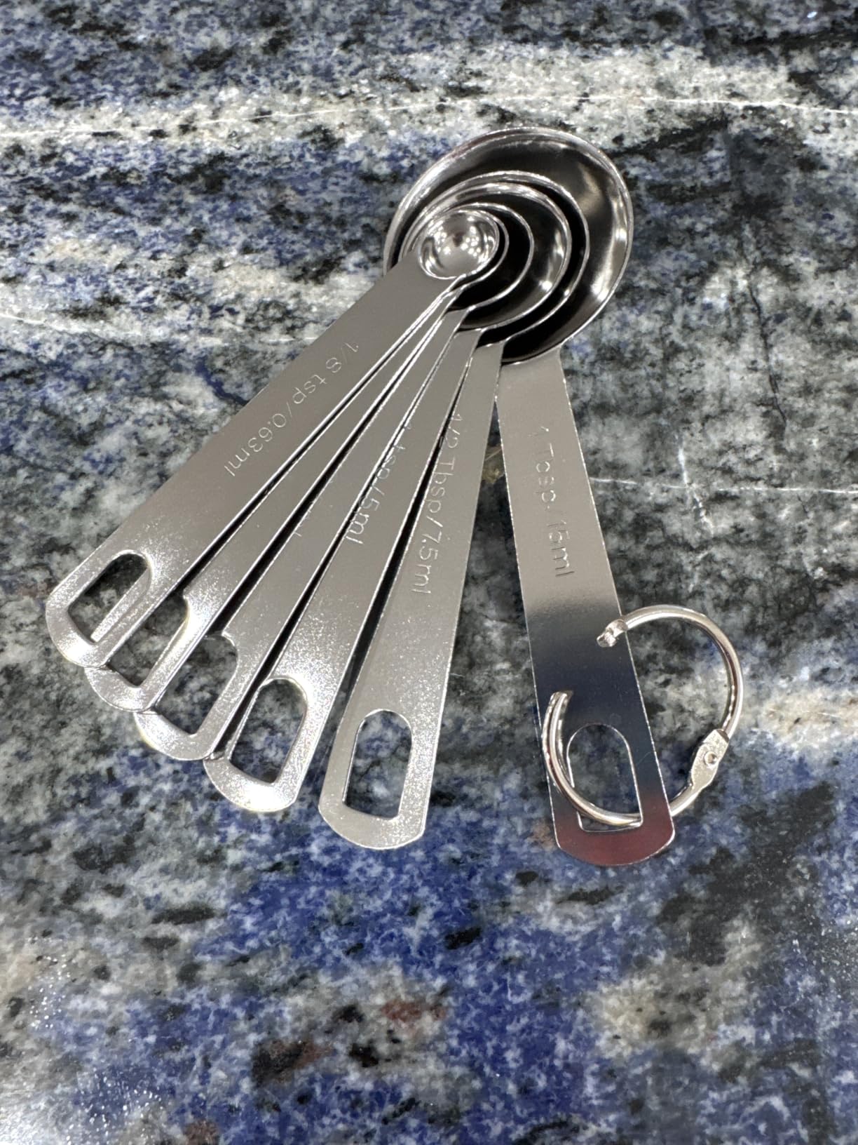 Measuring Spoons, Premium Heavy Duty Stainless Steel Measuring Spoons Cups Set, Small Tablespoon with Metric and US Measurements, Set of 6 for Measuring Dry and Liquid Ingredients customer photo 2