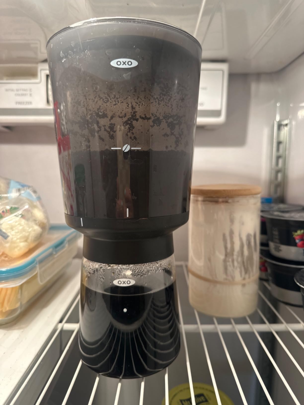OXO Brew Compact Cold Brew Coffee Maker - 24 oz | Yirelds Concentrate for Hot or Iced Coffee, Small Footprint For Countertop Or In-Fridge Brew, Glass Carafe with Stopper customer photo 1