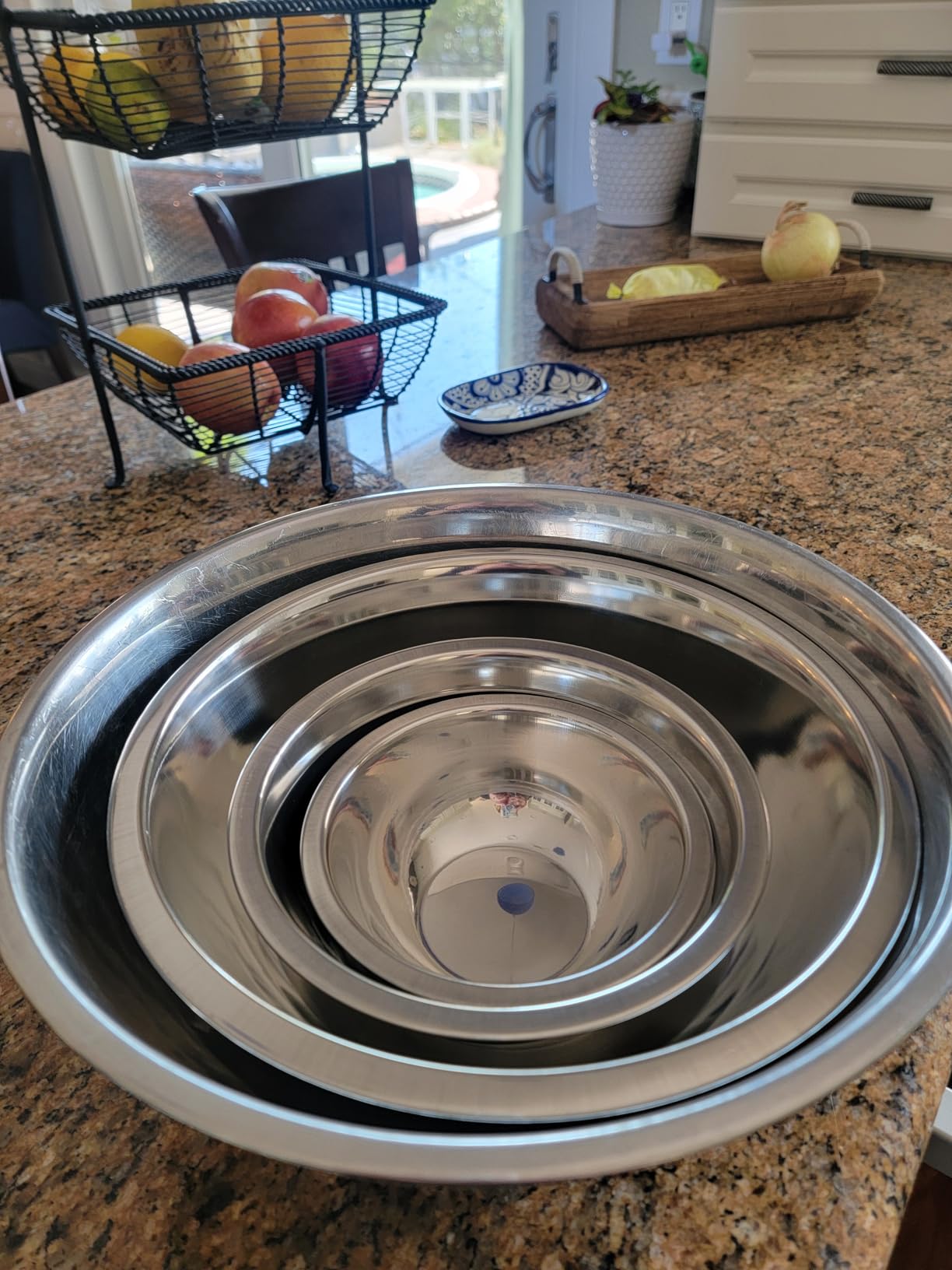 WHYSKO Meal Prep Stainless Steel Mixing Bowl (5-Piece Set) Home, Refrigerator, and Kitchen Food Storage Organizers | Ecofriendly, Heavy Duty, No Lids customer photo 1