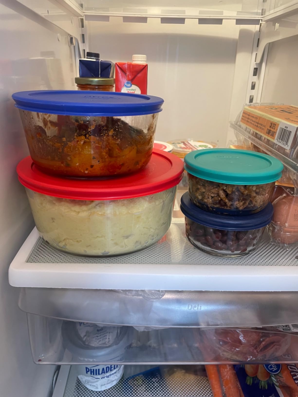 Pyrex Simply Store (12-Pack) Glass Food Storage Containers Set, (1, 2, & 3 Cup) Meal Prep Containers with Plastic BPA-Free Lids, Dishwasher & Microwave Safe customer photo 1