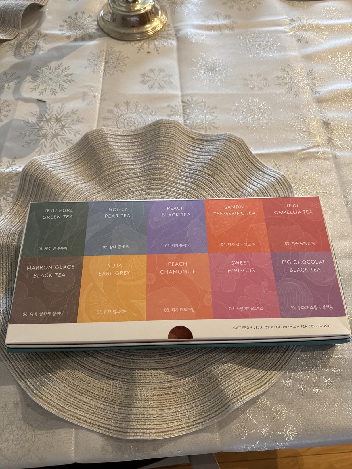 OSULLOC Premium Tea Collection (40 count, 10 flavors x 4 ea), Self Care Sampler Gift Box from Jeju customer photo 1
