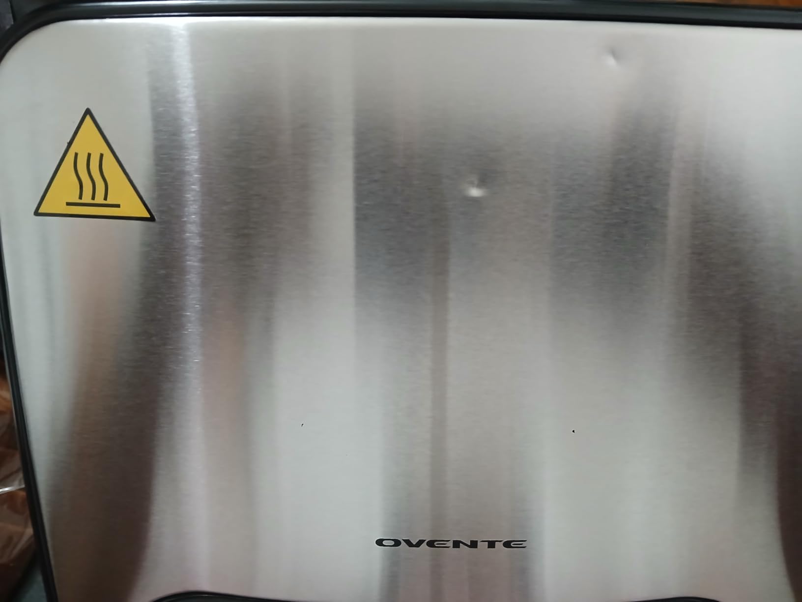 OVENTE Electric Sandwich Maker, 750W Non-Stick Plates, Black GPS401B customer photo 2