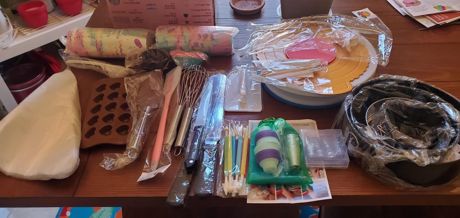 567 PCS Cake Decorating Kits with Baking kit Tools for Beginners & Pros | Rotating Turntable, Decorating Fondant Tools, Numbered Piping Tips, Icing Spatulas, Cake Leveler Cake Baking Supplies customer photo 2