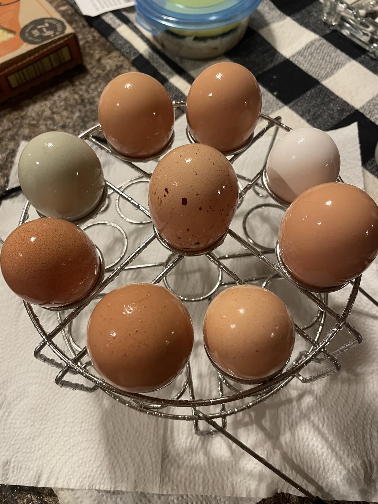 Stackable Egg Steamer Rack Holds 18 Eggs with Handles, Stainless Steel Instant Pot Trivet Fits 6qt/8qt Pressure Cooker, 2-in-1 with Skewers for Grilling customer photo 2