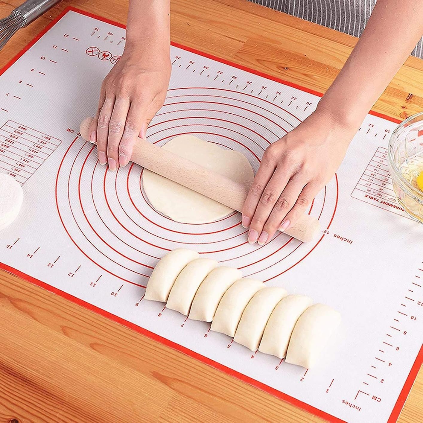 Silicone Baking Pastry Mat Large Dough Kneading Sheet for Rolling, 16×24 in customer photo 2