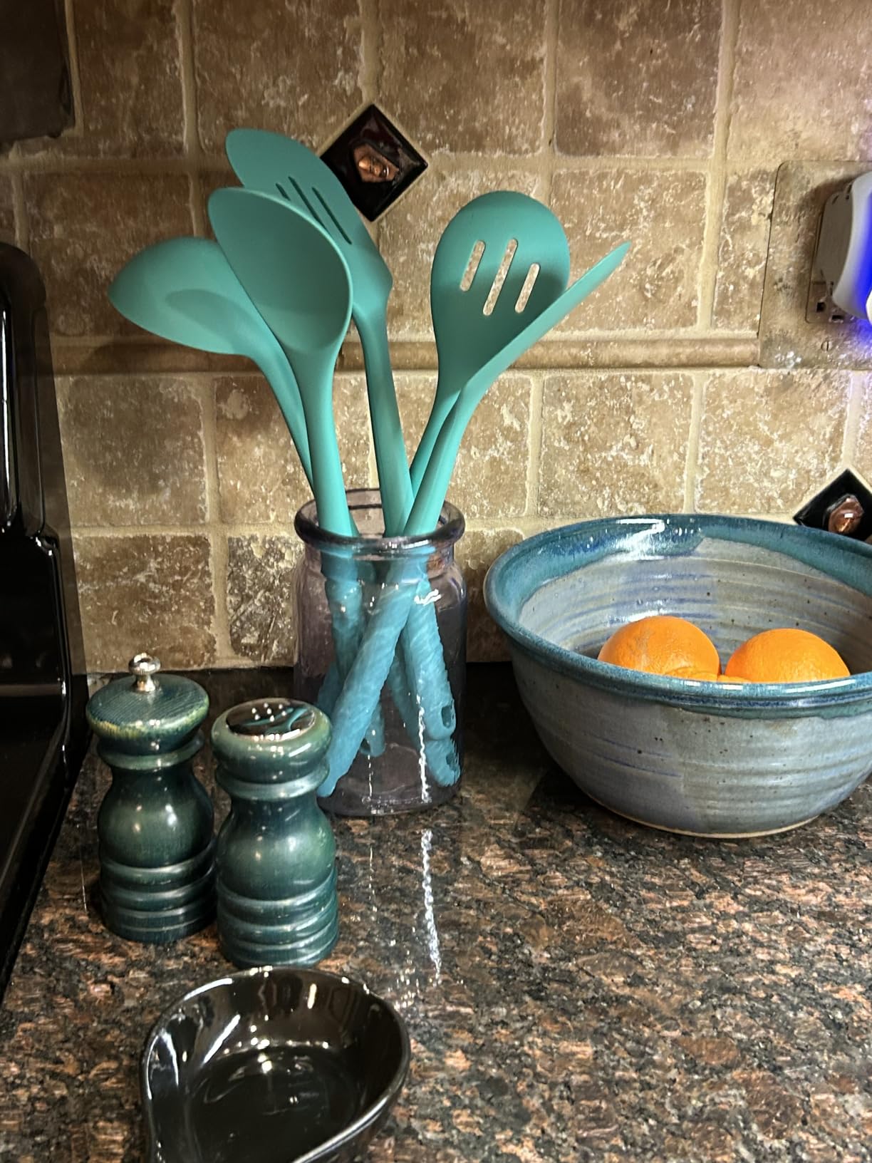 U-Taste Silicone Spatula Set with 600 Degrees Fahrenheit Heat Resistant (Teal/Aqua Sky) | Food Grade Hot-Proof Seamless Rubber Scraper, Kitchen Flexible Silicon Cooking Utensil Set, Dishwasher Safe Baking Supplies customer photo 1