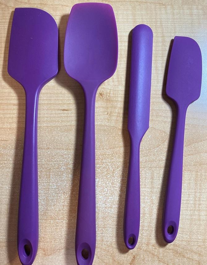 U-Taste Silicone Spatula Set with 600 Degrees Fahrenheit Heat Resistant (Teal/Aqua Sky) | Food Grade Hot-Proof Seamless Rubber Scraper, Kitchen Flexible Silicon Cooking Utensil Set, Dishwasher Safe Baking Supplies customer photo 2