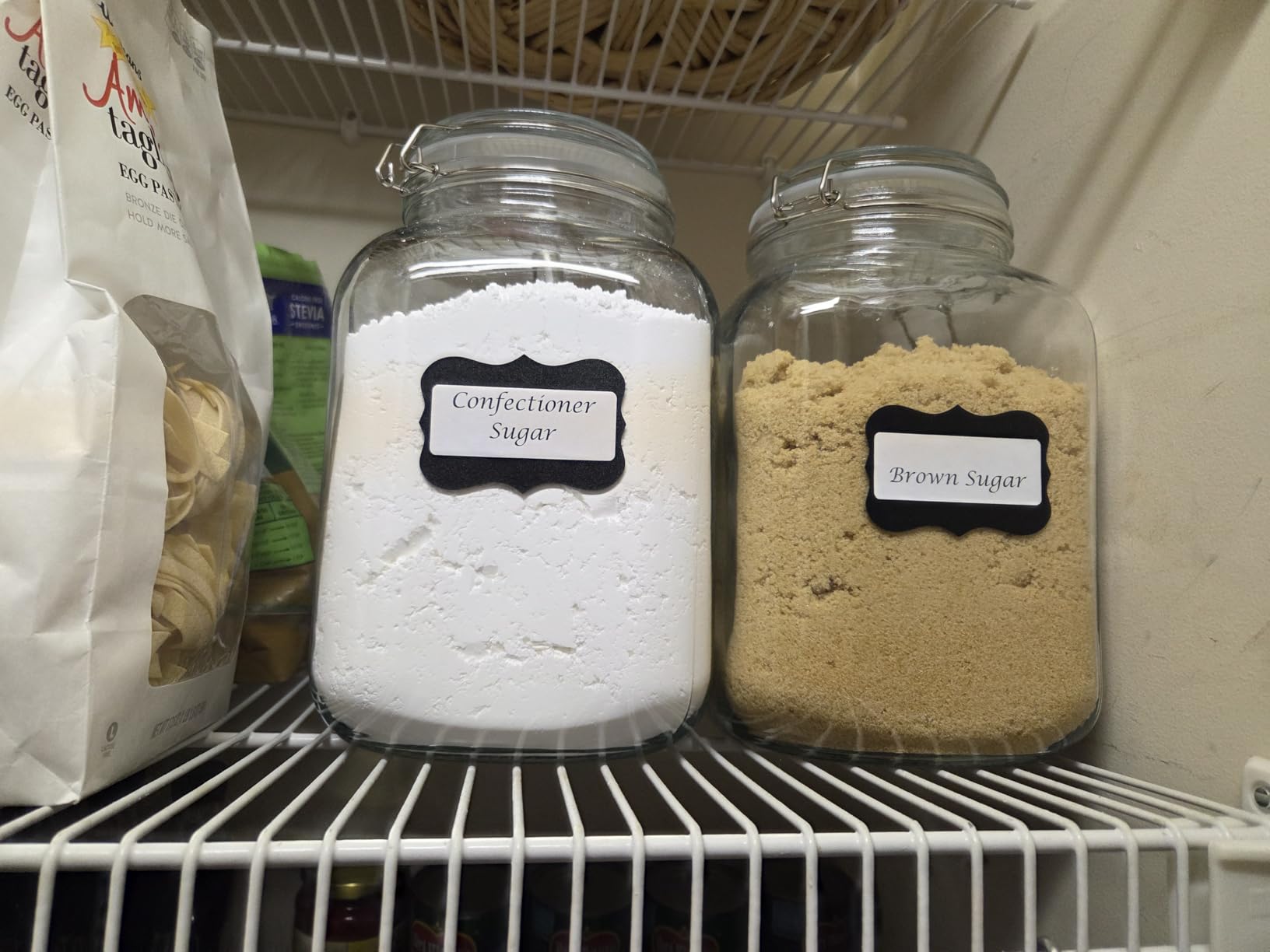 ComSaf Large Square Glass Jars with Airtight Lids 78 oz 3 Pack Wide Mouth customer photo 1