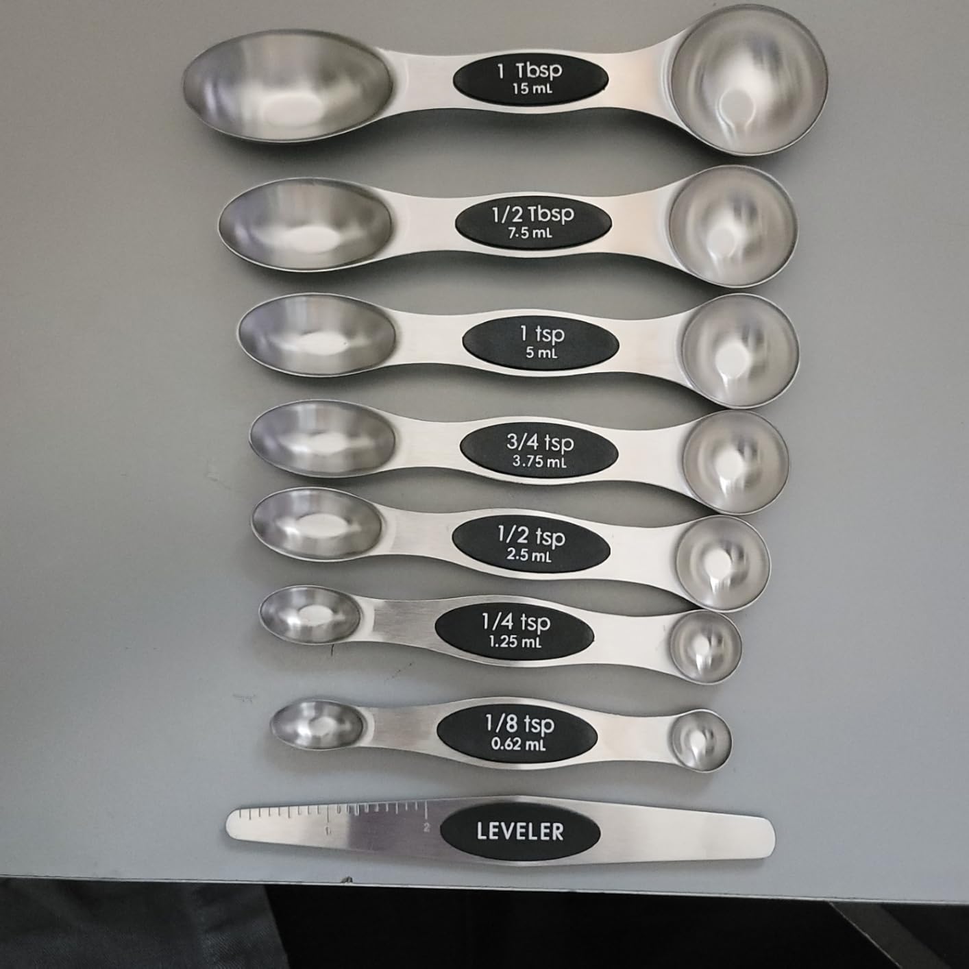 Spring Chef Magnetic Measuring Spoons Set of 8 for Kitchen, Multicolor customer photo 2