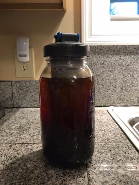 County Line Kitchen 64oz Cold Brew Coffee Maker with Leak Proof Lid - Gray | Glass Cold Brew Coffee Maker - Wide Mouth Mason Jar, Stainless Steel Filter & Leak-Proof Lid (64 oz) customer photo 2