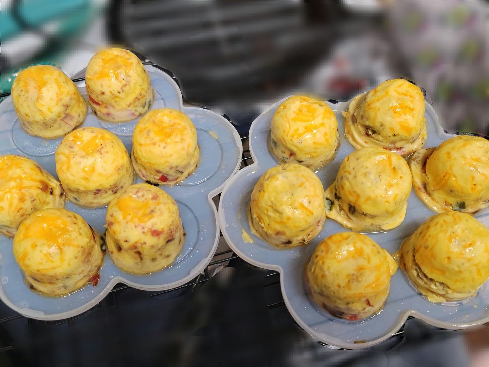 7PCS Silicone Egg Bites Mold Set with Steamer Rack for 6qt 8qt Instant Pot | Includes 2 Spoons and 2 Spatulas for Meal Prep, Breakfast Recipes, Steaming, Baking, and Convenient Homemade Egg Snacks customer photo 1