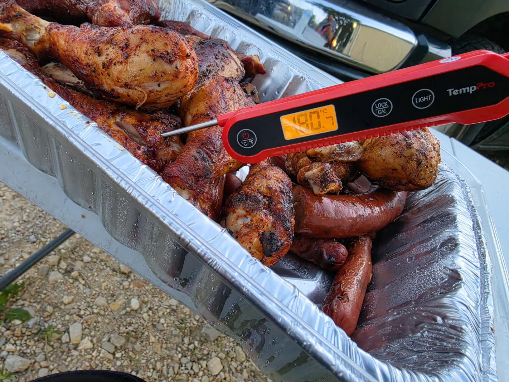 TempPro TempSwift 1 Sec Meat Thermometer Digital for Kitchen Cooking Food | 3.9 inches Long Probe, Calibration, Backlight, Bread Baking Sourdough Liquids Candy Making Accessories (Previously ThermoPro) customer photo 1