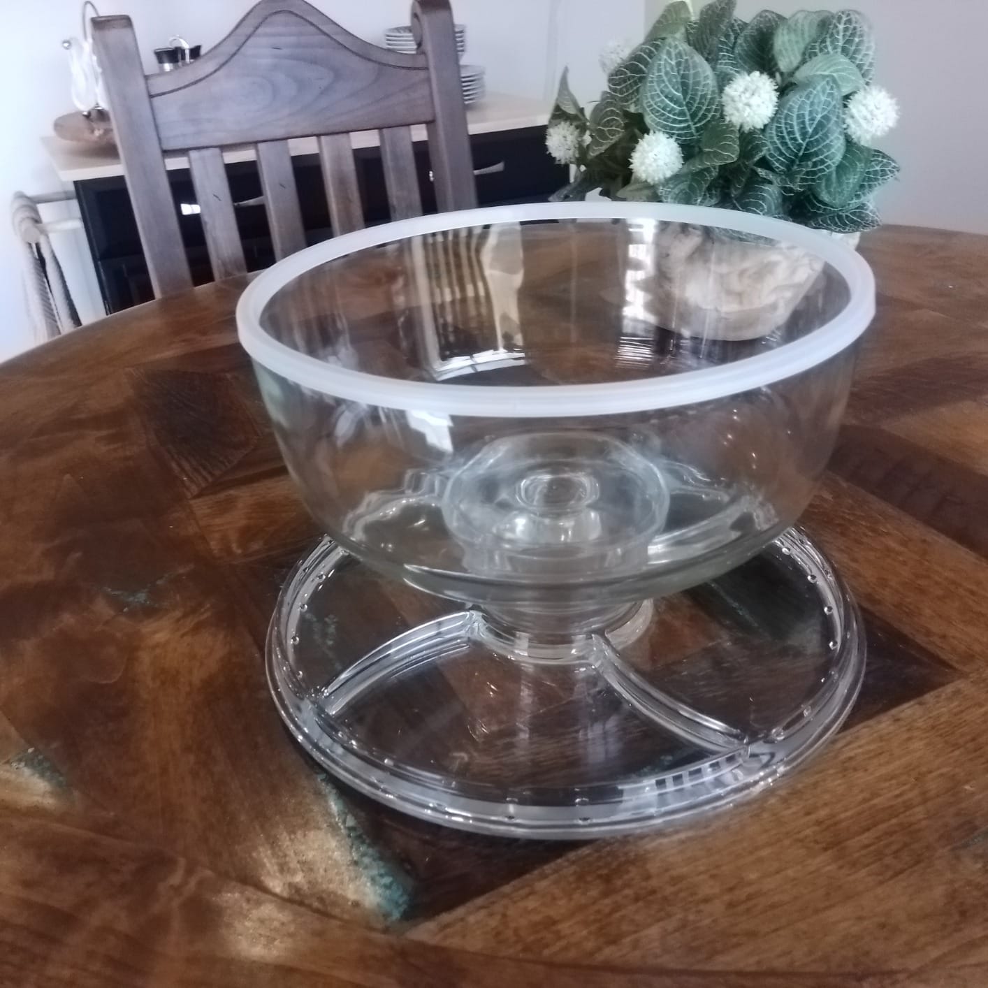 Royalty Art Glass Cake Stand with Dome, 6-in-1 Convertible Server customer photo 1