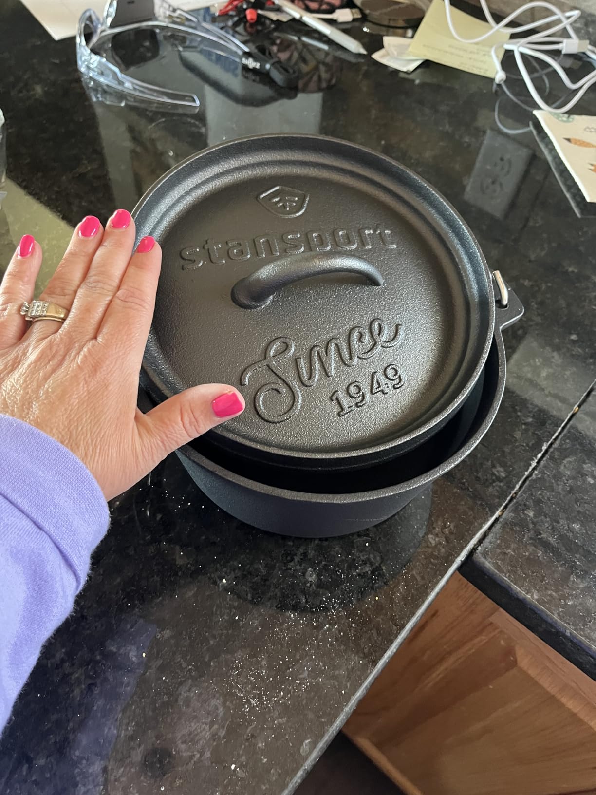 Stansport Pre-Seasoned Cast Iron Dutch Oven customer photo 1