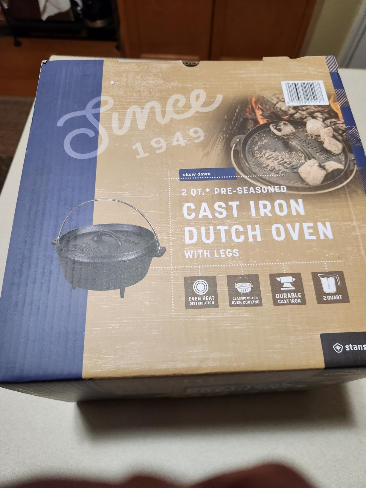 Stansport Pre-Seasoned Cast Iron Dutch Oven, 2 Quart customer photo 1