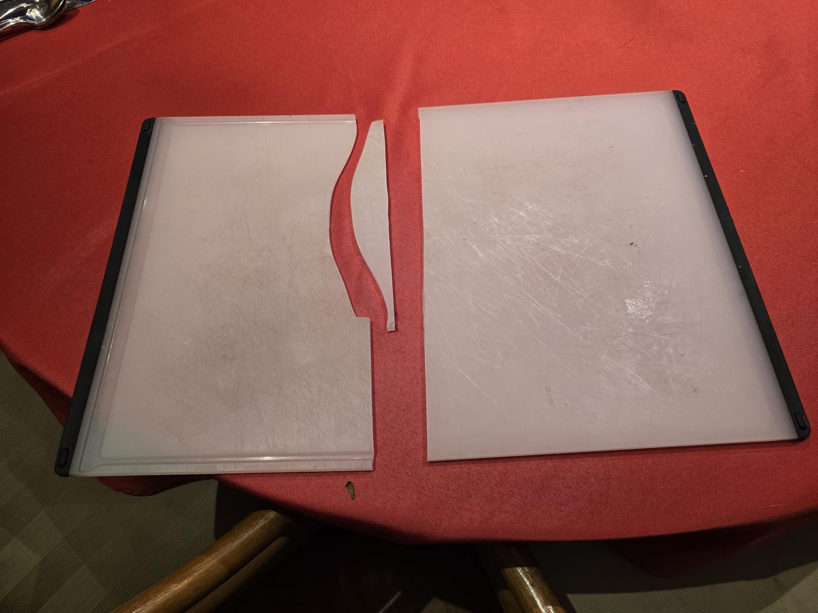 OXO Good Grips Plastic Carving & Cutting Board - White, 14.34 In x 21.11 In customer photo 2