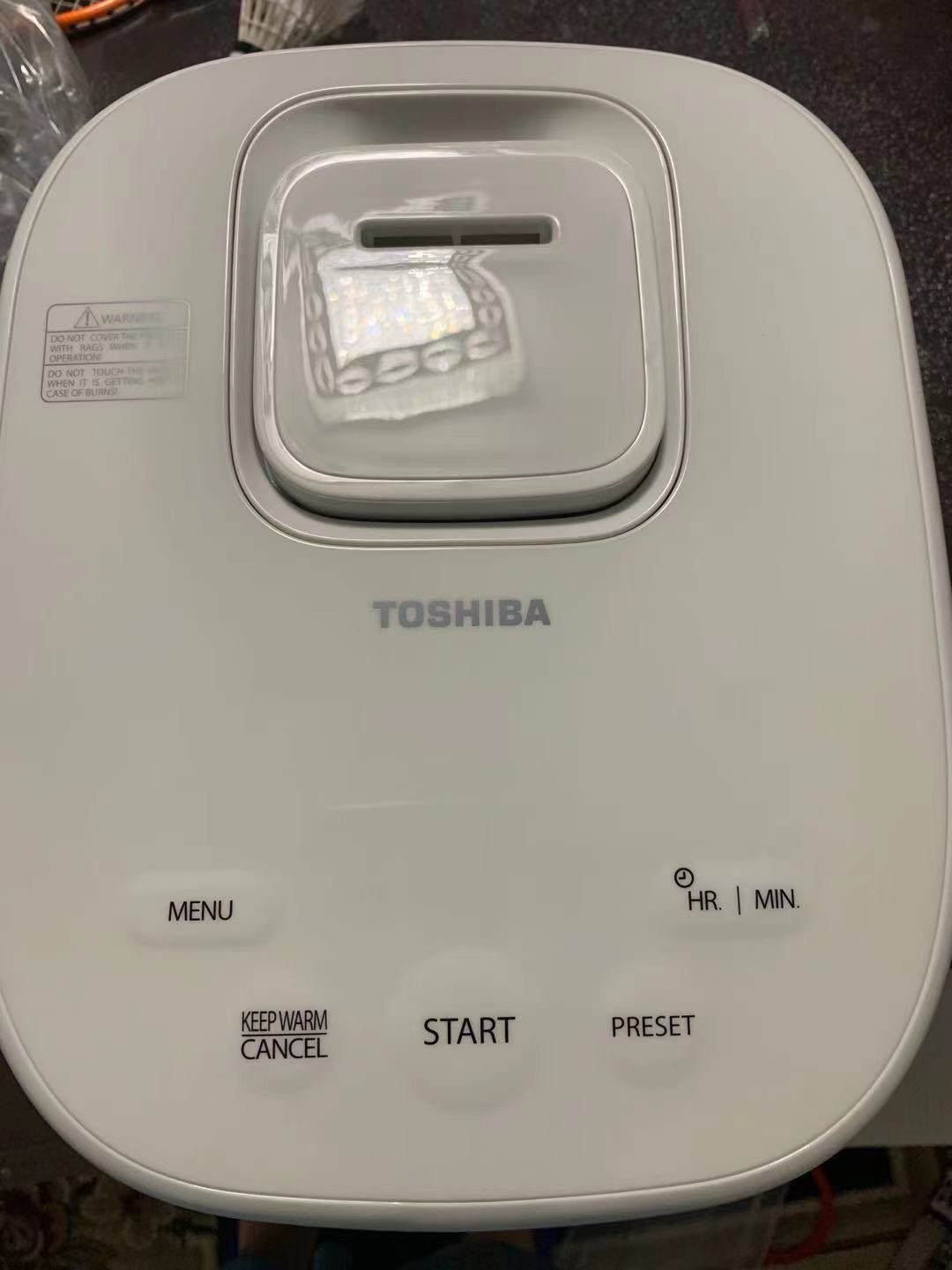 Toshiba Rice Cooker 6 Cup Uncooked - Japanese Rice Cooker with Fuzzy Logic Technology, 7 Cooking Functions, Digital Display, 2 Delay Timers and Auto Keep Warm, Non-Stick Inner Pot, White customer photo 1