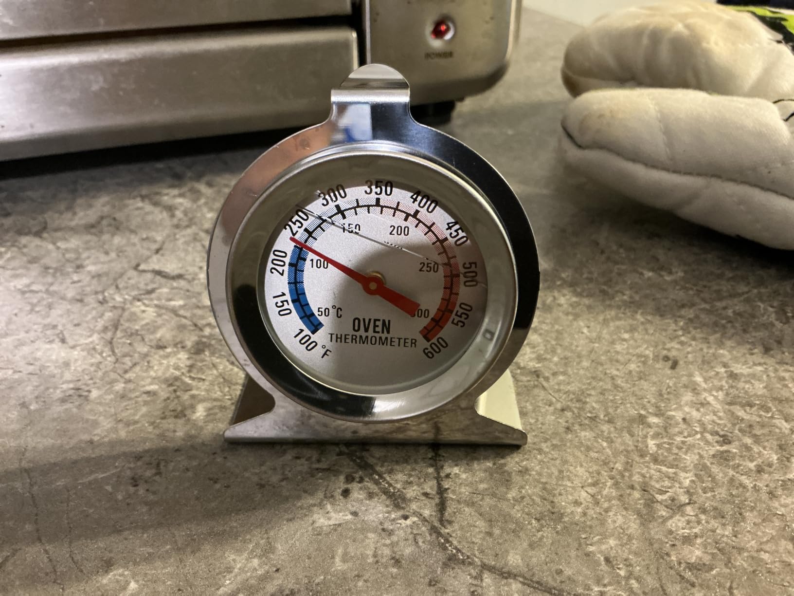 Stainless Steel Oven Thermometer 50-300°C/100-600°F, Analog Instant Read, Battery-Free Kitchen Cooking Thermometer, Hook & Stand Design Food Thermometer for Oven, Grill, Smoker, Fryer customer photo 1