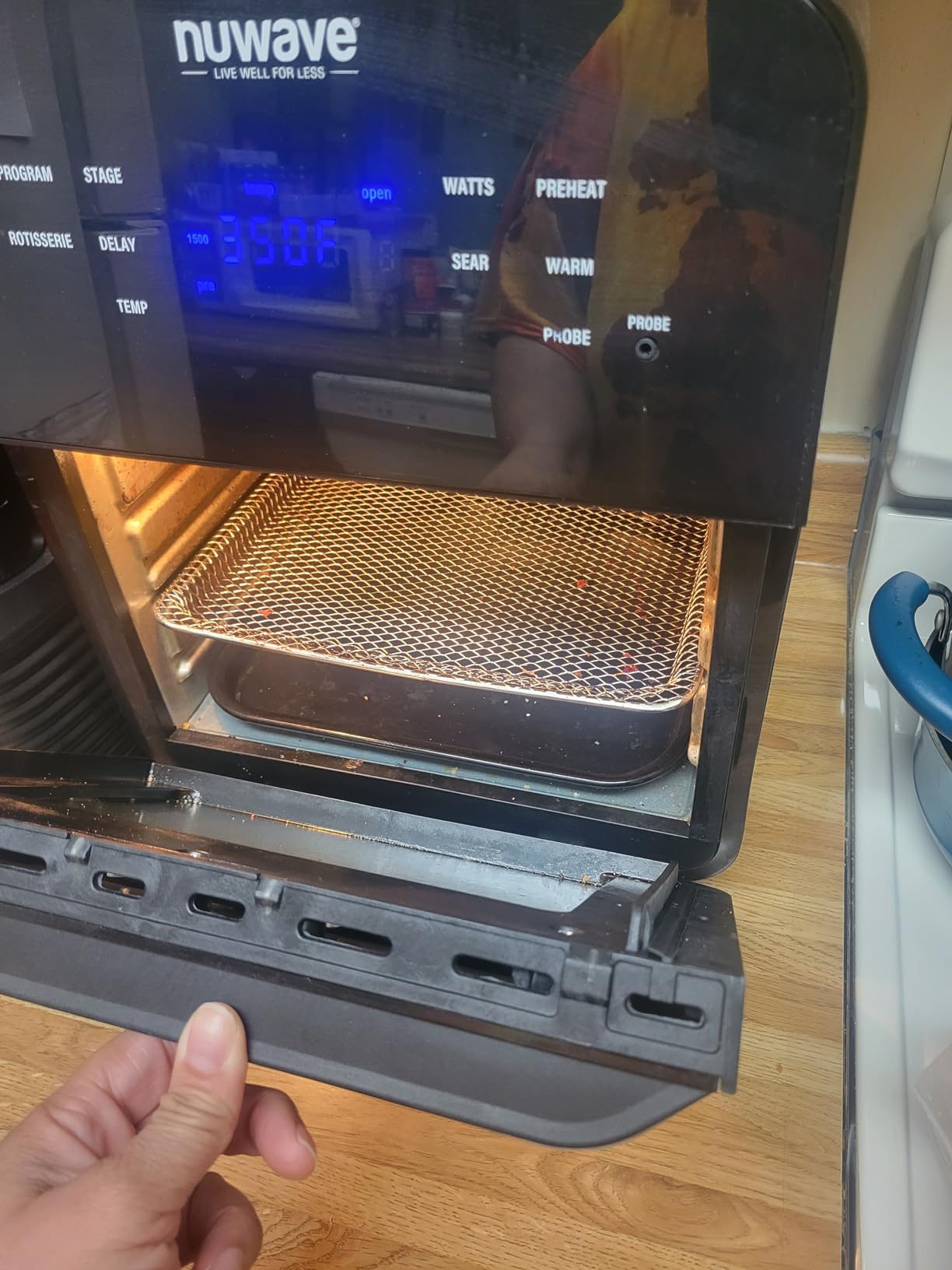 Nuwave Brio 15.5Qt Air Fryer Rotisserie Oven, 50°-425°F Temp Controls customer photo 1