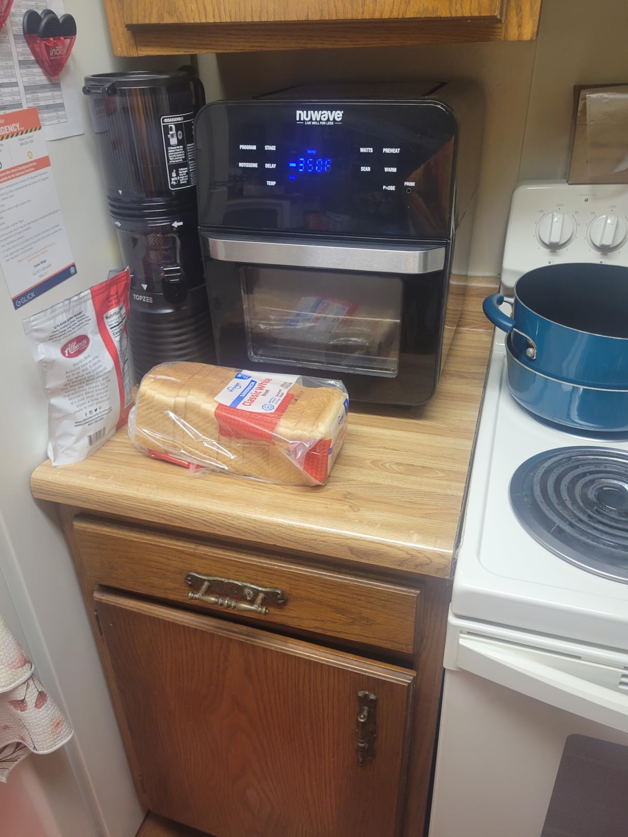 Nuwave Brio 15.5Qt Air Fryer Rotisserie Oven, 50°-425°F Temp Controls customer photo 2
