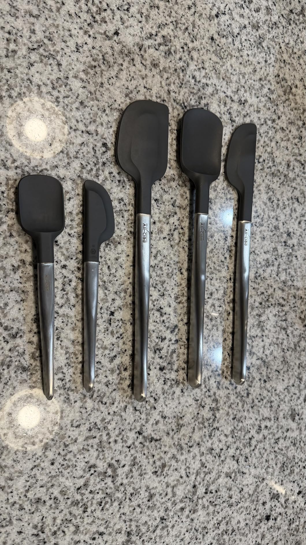 All-Clad Specialty Silicone Kitchen Gadgets 5 Piece Set, Spatulas Kitchen Tools, Kitchen Hacks Black customer photo 1