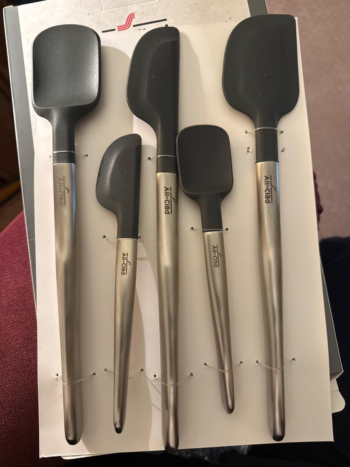 All-Clad Specialty Silicone Kitchen Gadgets 5 Piece Set, Spatulas Kitchen Tools, Kitchen Hacks Black customer photo 2