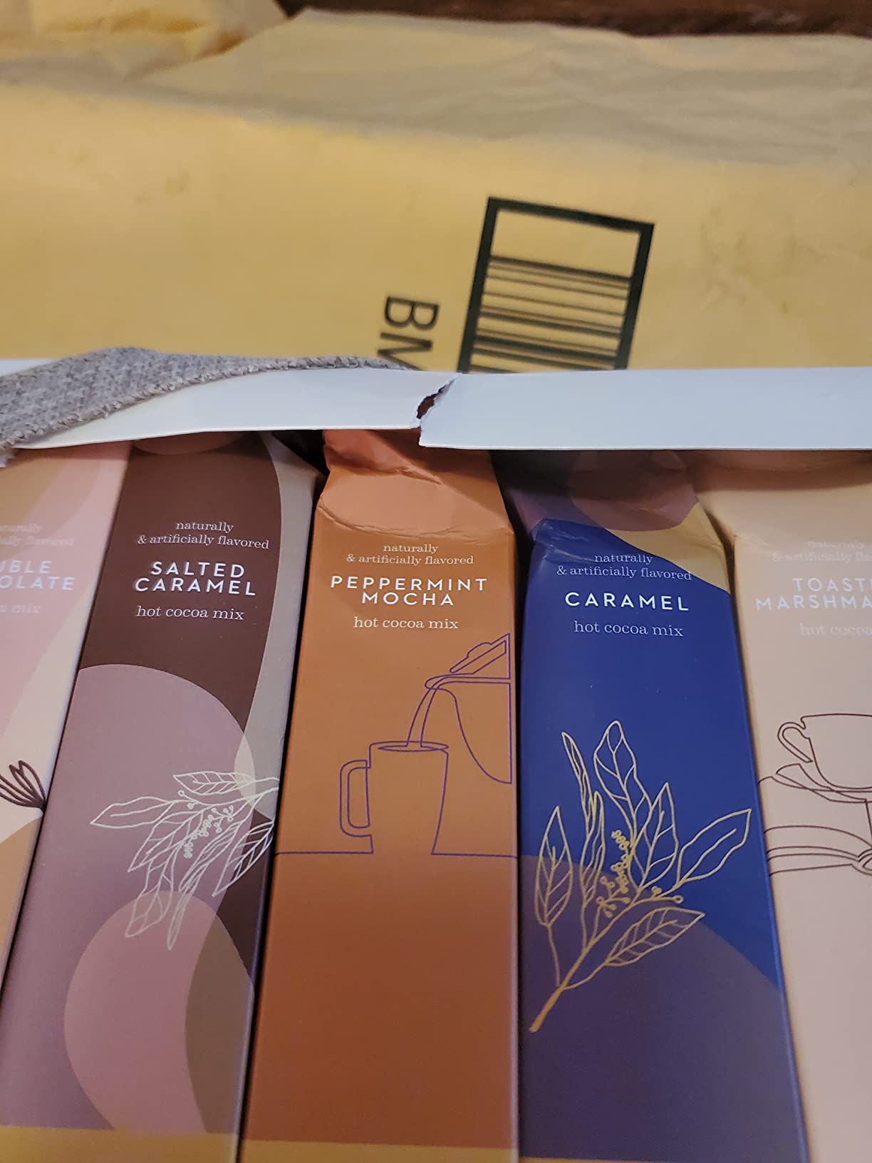 Thoughtfully Gourmet Hot Chocolate Gift Set, Flavors Include Salted Caramel, Peppermint, French Vanilla and More, Packaged in Gift Box with Bow, Set of 9 customer photo 2