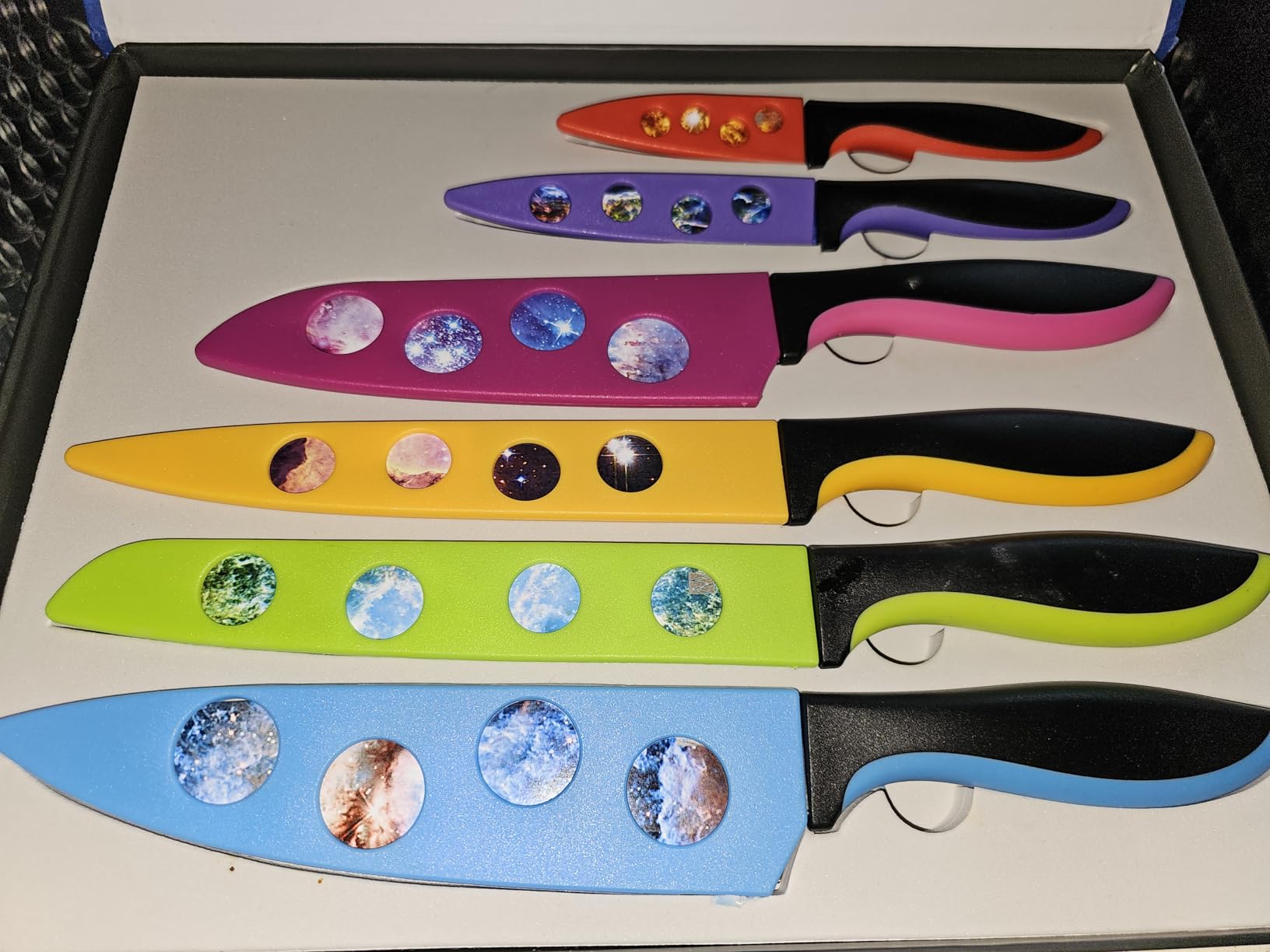 CHEF'S VISION Masterpiece Knife Set, 6-Piece Stainless Steel Kitchen Knives | Colorful Knife Set with Artistic Designs-A Beautiful, Unique Kitchen Gift for Artists, Art Lovers, Women, Cooks and Bakers customer photo 1