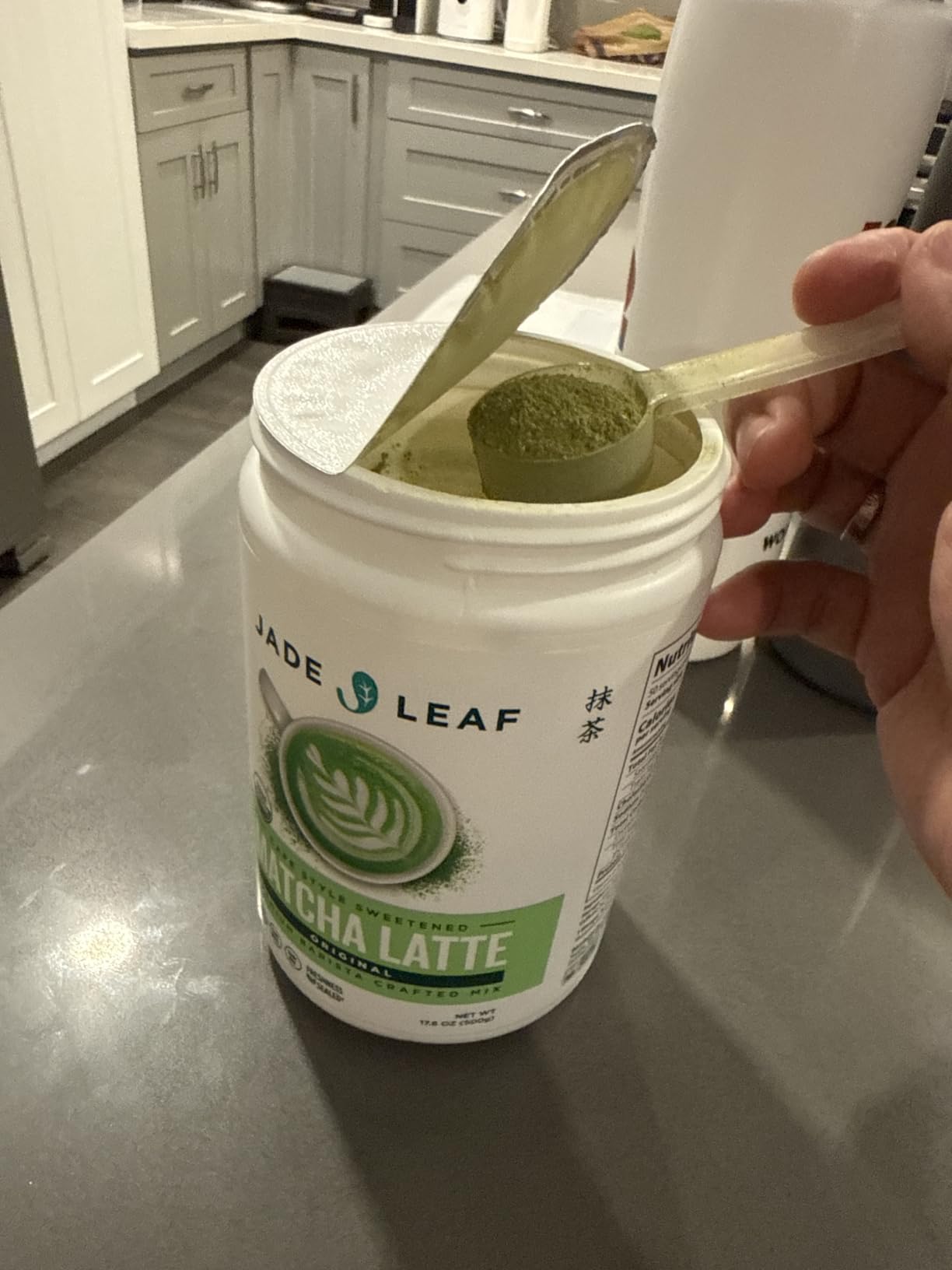 Jade Leaf Matcha Latte Mix, Original, 500g / 17.6oz | Best for Matcha Lattes, Warm or Iced! - Authentic Japanese Matcha Green Tea Powder - Cheaper than a Café customer photo 2