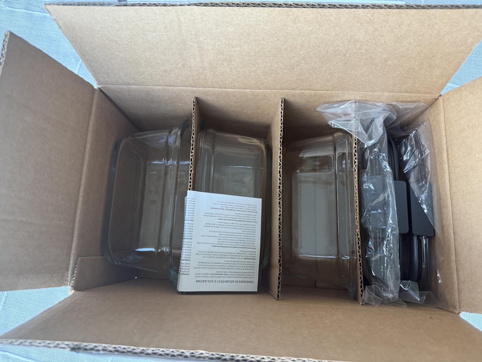 Rubbermaid Brilliance Glass Food Storage Containers, 3.2 Cup, Set of 4 customer photo 1