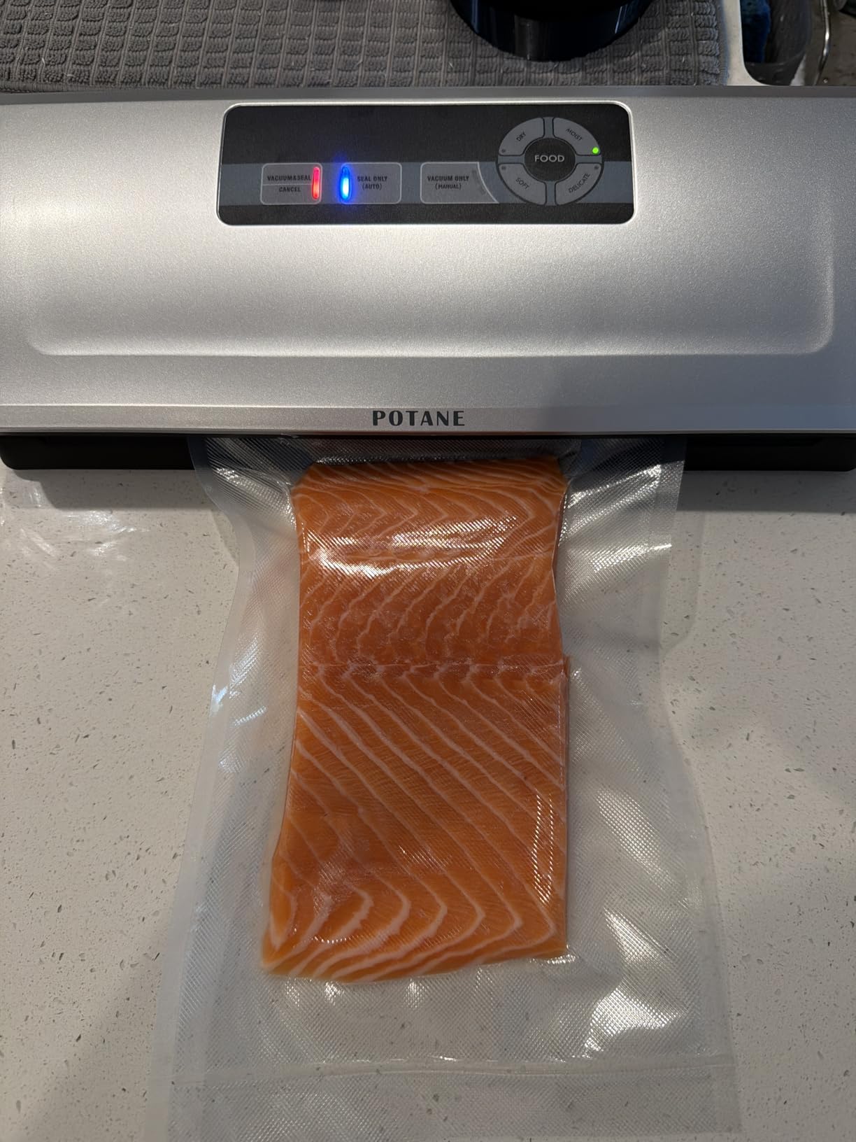 POTANE Precision Vacuum Sealer Machine, Powerful Pro Vacuum Food Sealer, 8-in-1 Easy Presets, 4 Food Modes, Dry/Moist/Soft/Delicate with Starter Kit customer photo 1