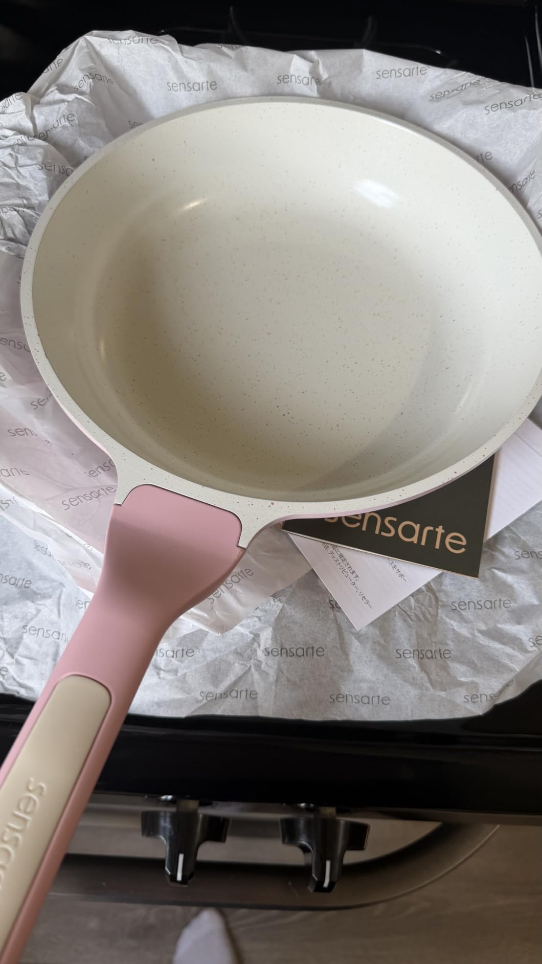 SENSARTE Nonstick Frying Pan Skillet, Swiss Granite Coating Omelette Pan, Healthy Stone Cookware Chef's Pan, PFOA Free (8/9.5/10/11/12.5 Inch) (8 Inch) customer photo 2
