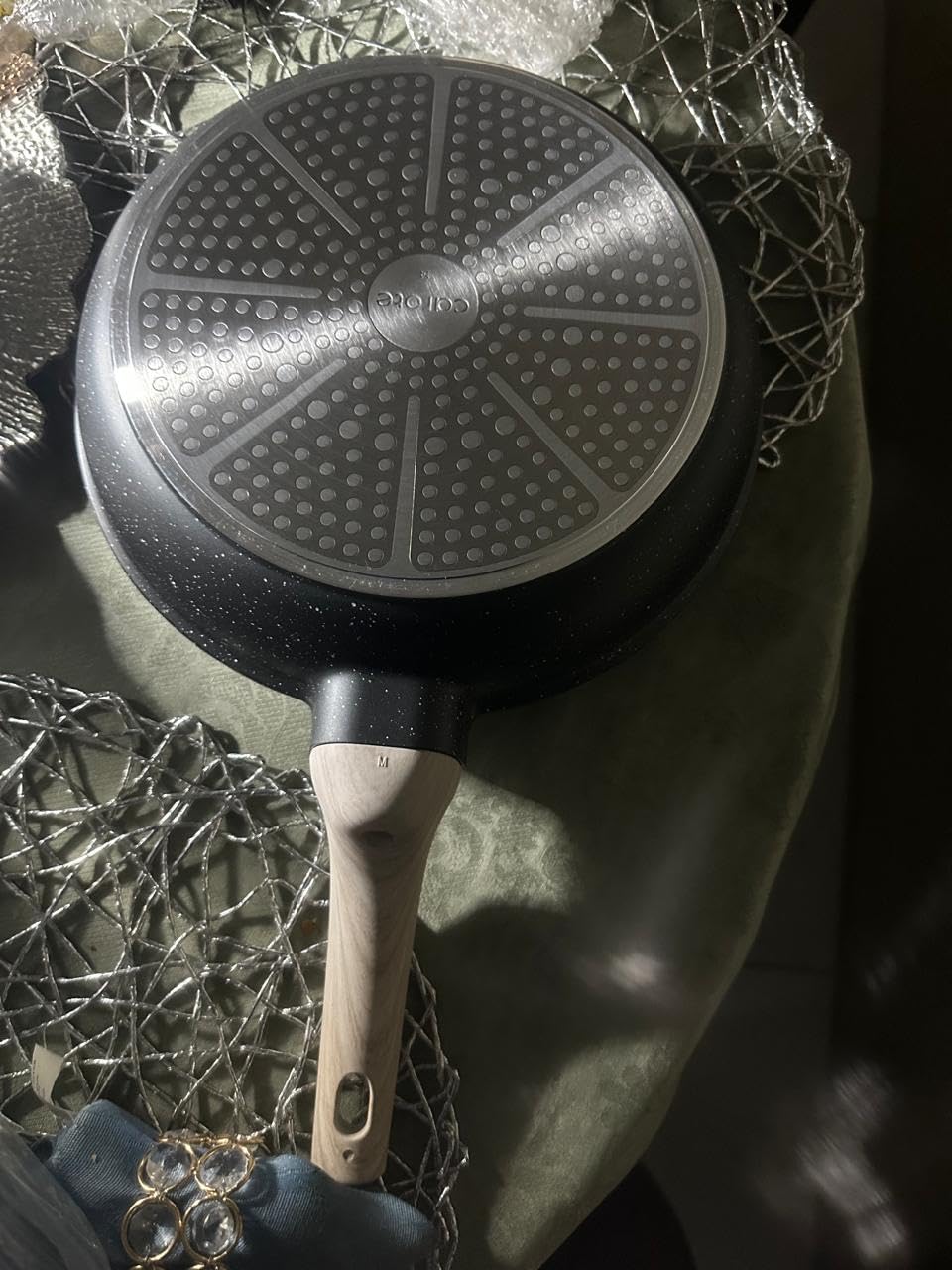 CAROTE Non Stick Frying Pan, 10 Inch Classic Granite Skillet with Glass Lid | Healthy Non Toxic Kitchen Stone Cookware, Compatible with All Stovetop, Easy to Clean, PFOA Free customer photo 2