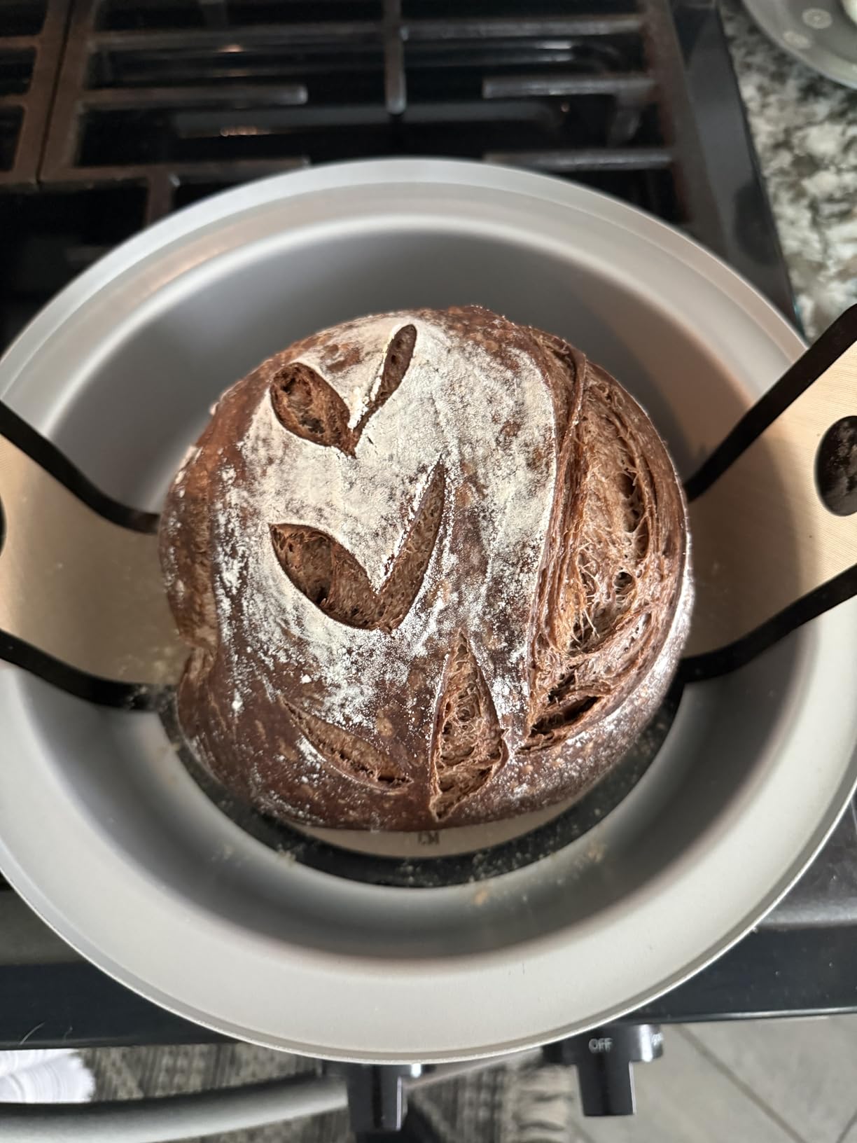HULISEN Flour Duster, 304 Stainless Steel Flour Sifter for Baking | Spring-Press Handle, Dishwasher Safe, For Flour, Powdered Sugar, Fine Spices, Gift Package customer photo 2