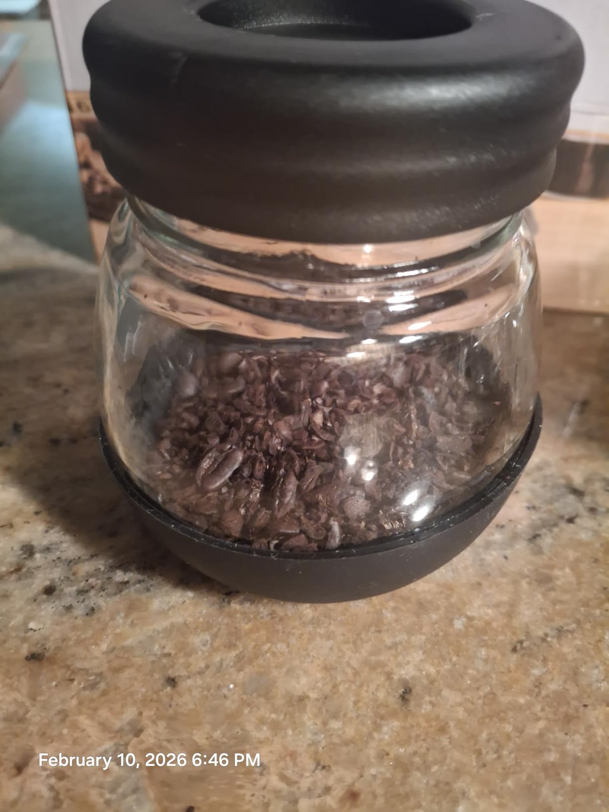 PARACITY Manual Coffee Grinder, Ceramic Burr, 2 Glass Jars, 11oz per Jar | This hand coffee grinder, a small coffee bean grinder, has a steel crank for drip, espresso, French press and Turkish brew customer photo 2
