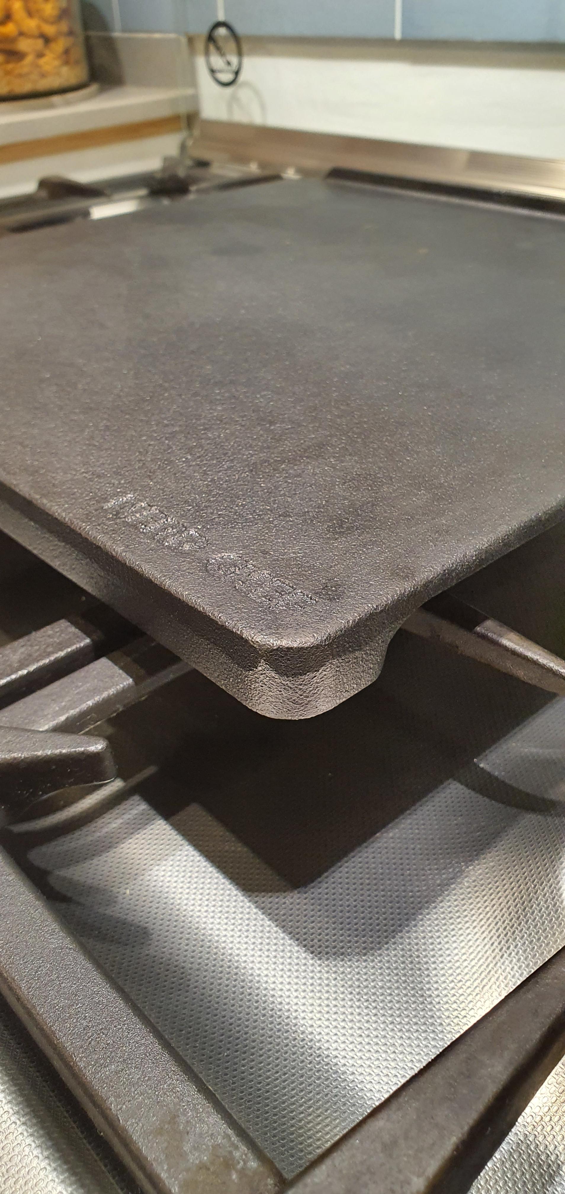 NerdChef Speed Steel - High Performance Pizza Baking Stone | Integrated Backstop & Handles | Heating Fins (13.5