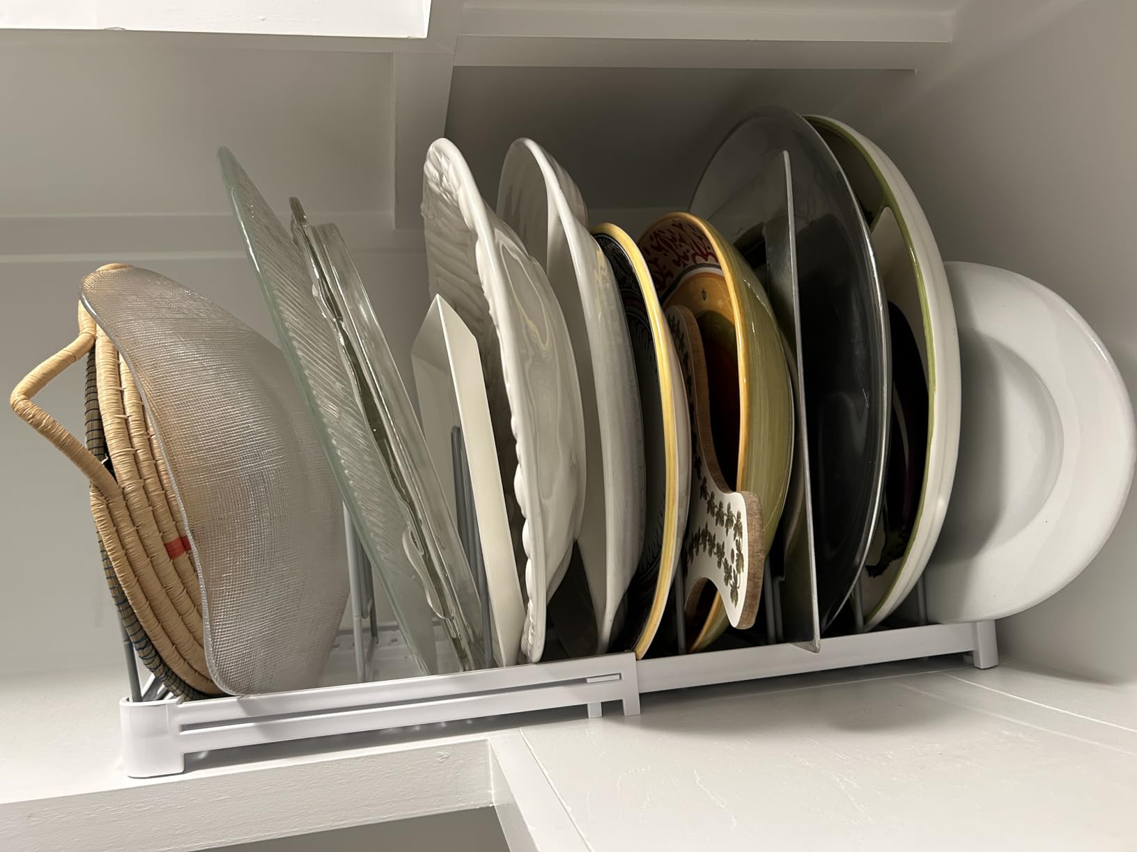 EVERIE Pot Lid Organizer, Adjustable 12.6