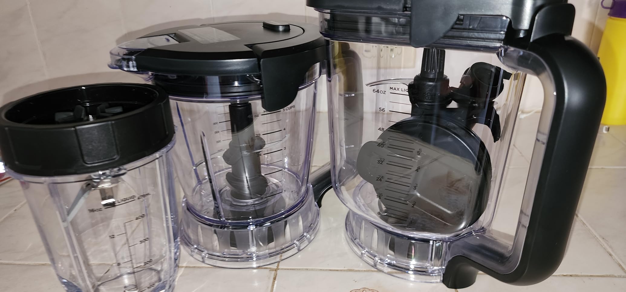 Ninja Compact Kitchen System, Auto-iQ, 1200W, 72oz Pitcher, Grey, AMZ493BRN customer photo 1