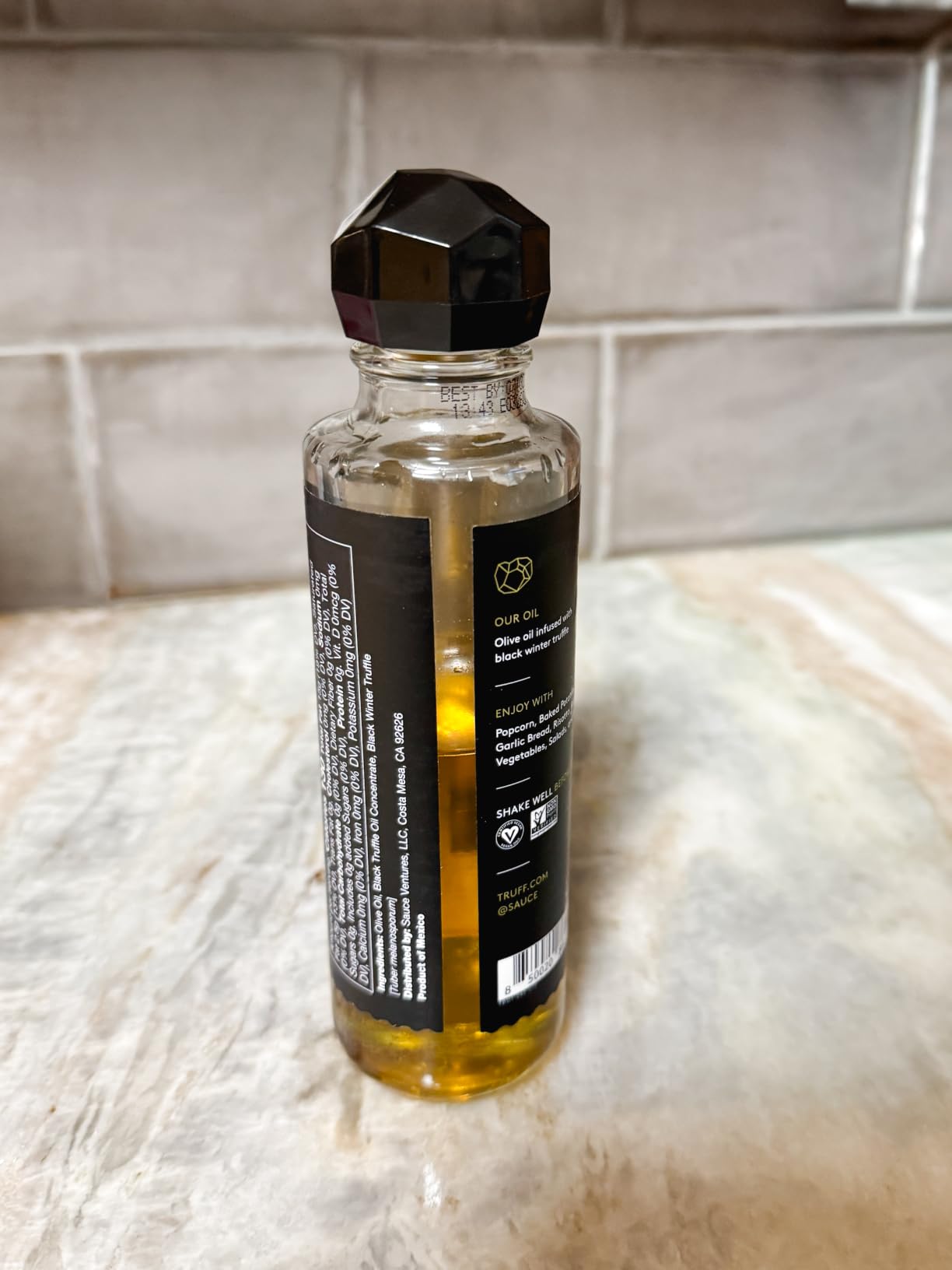 TRUFF Black Truffle Oil - Black Truffle Infused Olive Oil - Gourmet Dressing, Seasoning, Marinade, or Drizzle, Non-GMO, Gluten-Free, 5.6 fl.oz customer photo 2