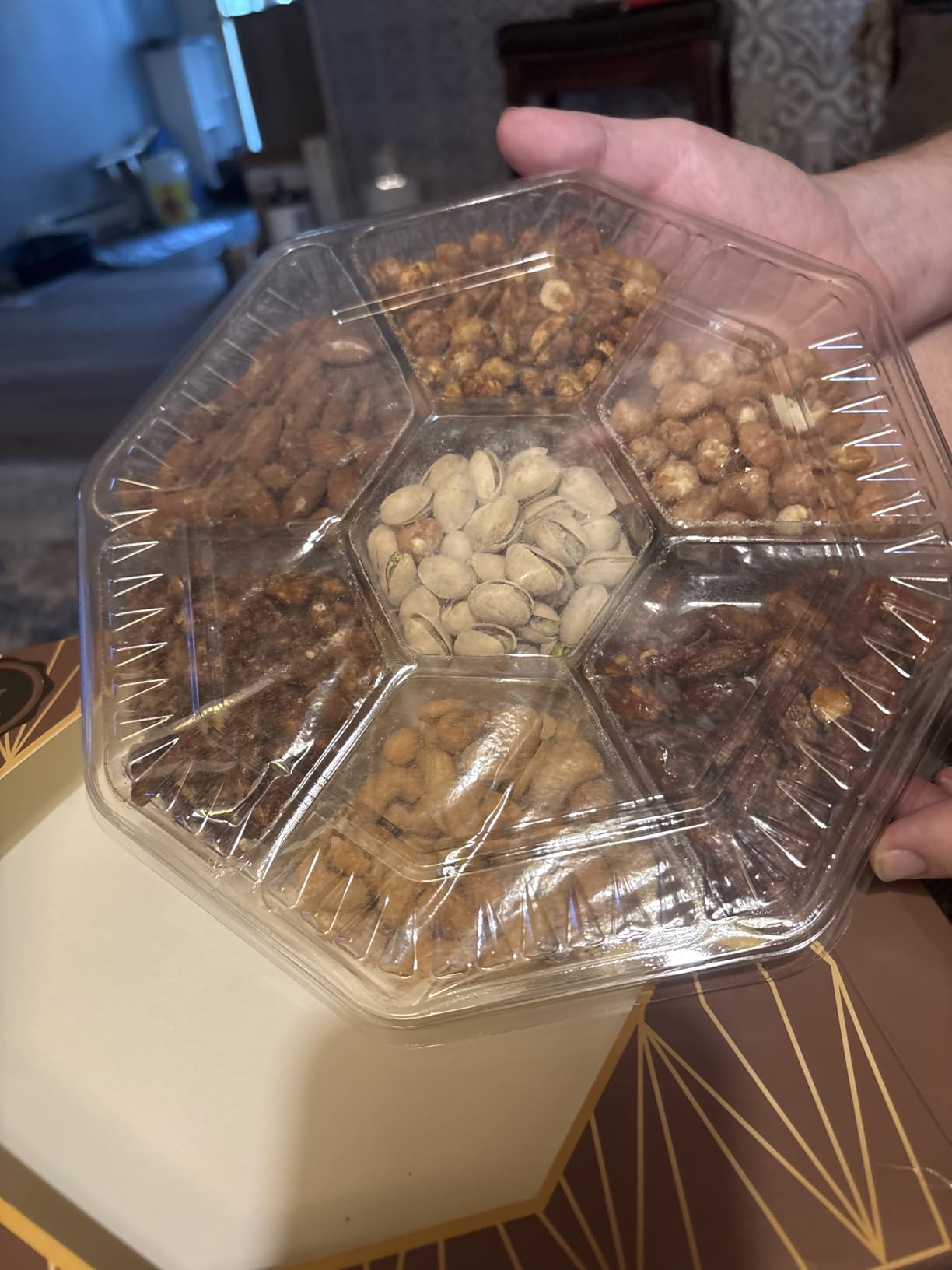 Holiday Nuts Gift Basket - Assortment of Sweet & Roasted Salted Gourmet Nuts - Food Gift Box for Dad, Him, Husband, Christmas, Father's Day, Mother's Day, Sympathy, Family, Men & Women customer photo 1