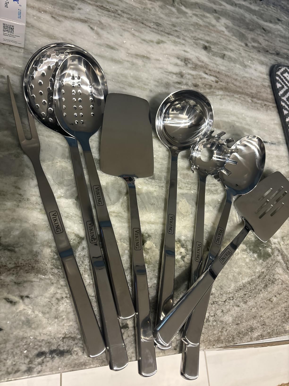 Viking Kitchen Utensils Set, 8 Piece Stainless Steel Cooking Utensil Set customer photo 2