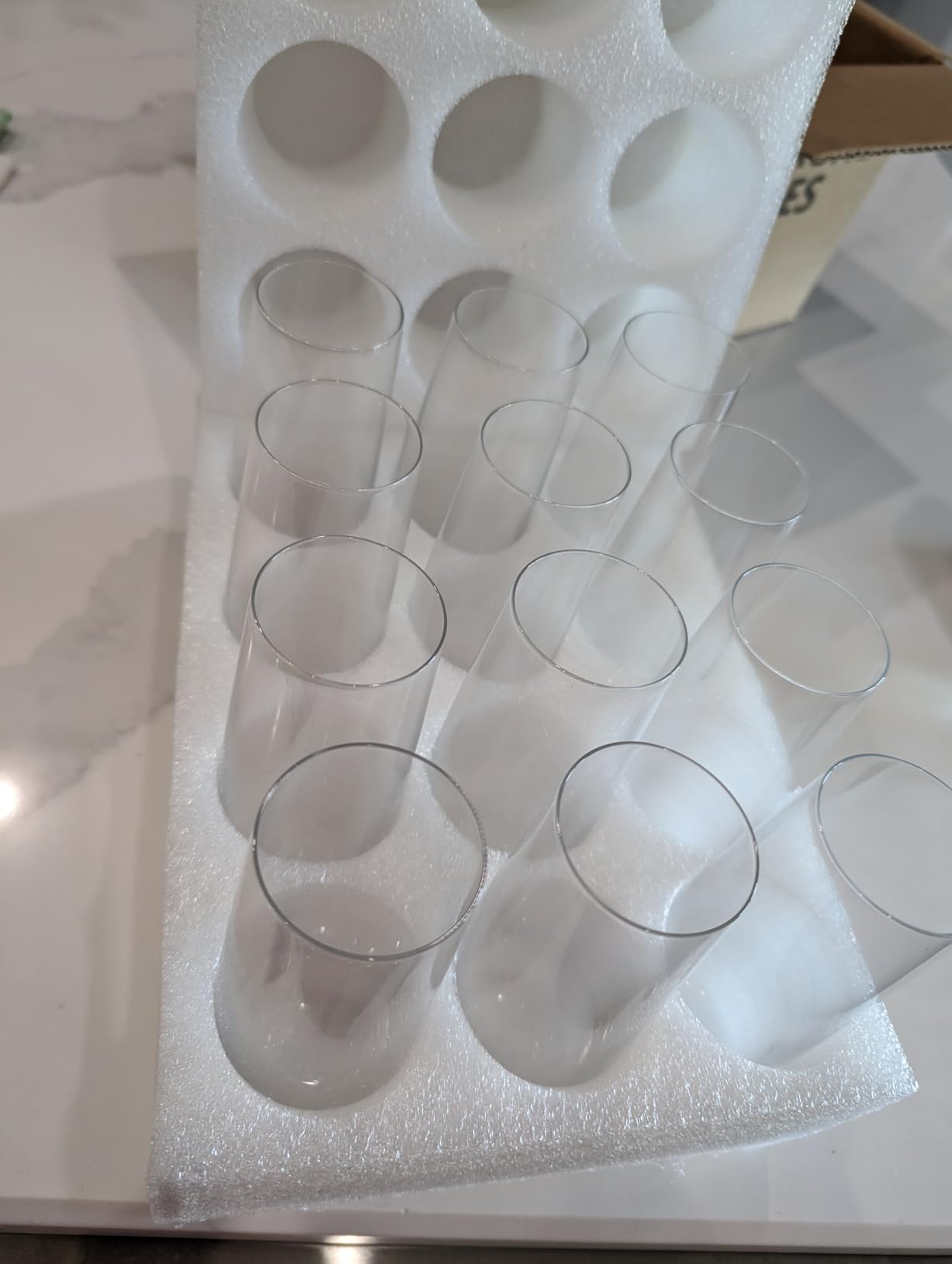 FAWLES Stemless Champagne Flutes Set of 12, Crystal Glass, 8 oz Champagne Glasses, Prosecco Mimosa Glasses Set customer photo 2