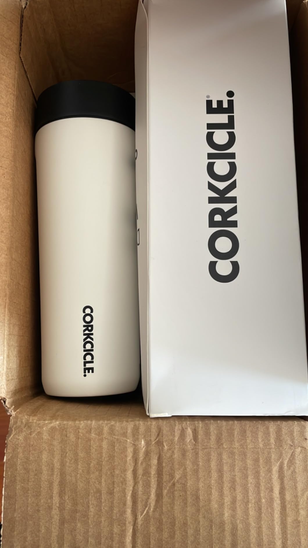 Corkcicle Commuter Cup Travel Mug - Insulated Coffee Mug with Lid - Keeps Drinks Cold 18 Hours - 360 Spill-Proof Sip Lid - 17 oz - Powder Blue customer photo 2