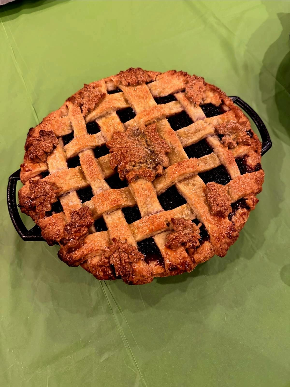 Lodge Seasoned Cast Iron Pie Pan - Heavy-Duty Pie Plate with Dual Handles - Pre-Seasoned Bakeware for Homemade Pies, Desserts & Baking Favorites - 9 Inches customer photo 2