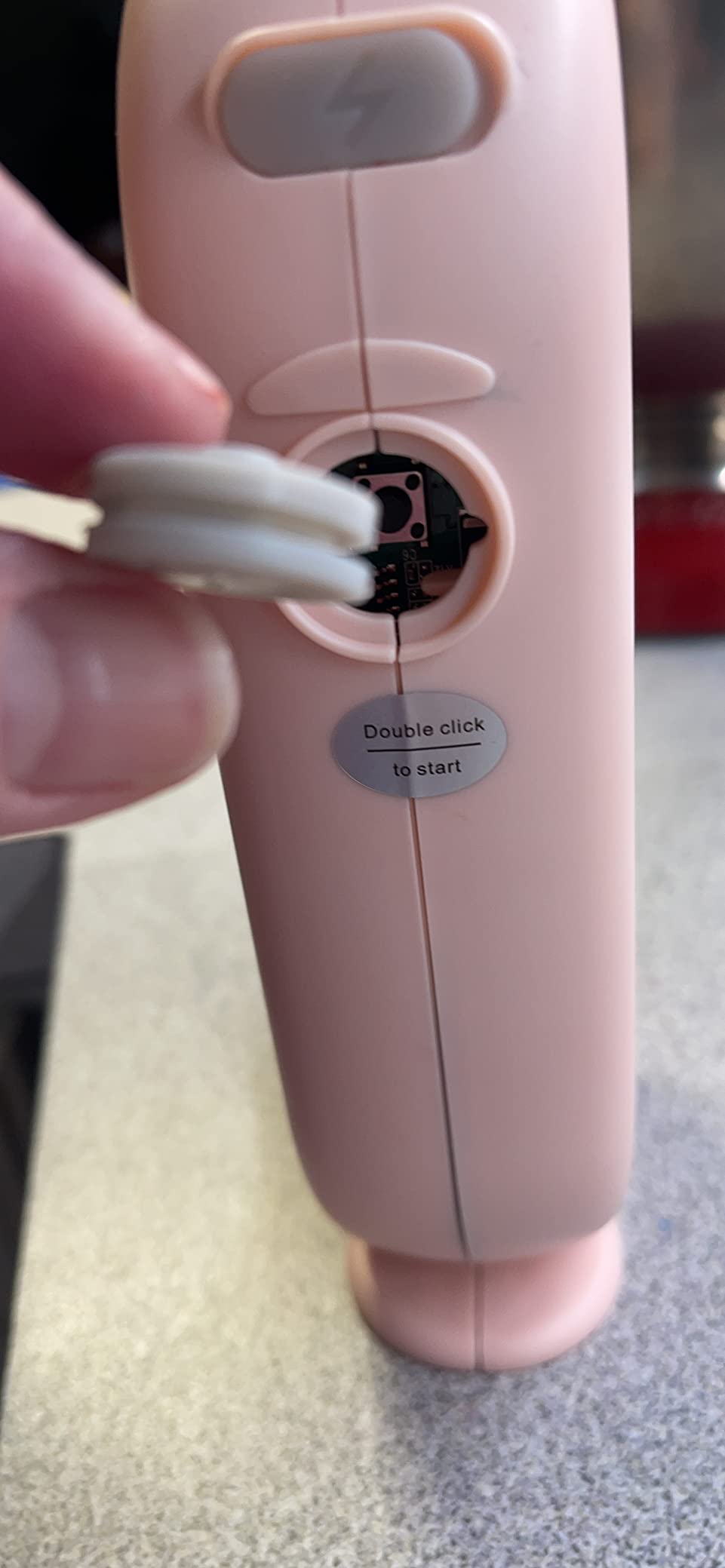 Colorful Mini Cordless Hand Mixer, Self-Standing USB Rechargeable Handheld Egg Beater with 4 Speeds & 2 Whisks, Lightweight Portable Electric Whisk for Kitchen Baking and Cooking (Green) customer photo 1